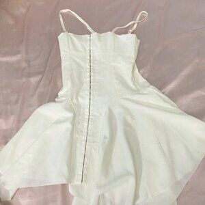 White corset dress